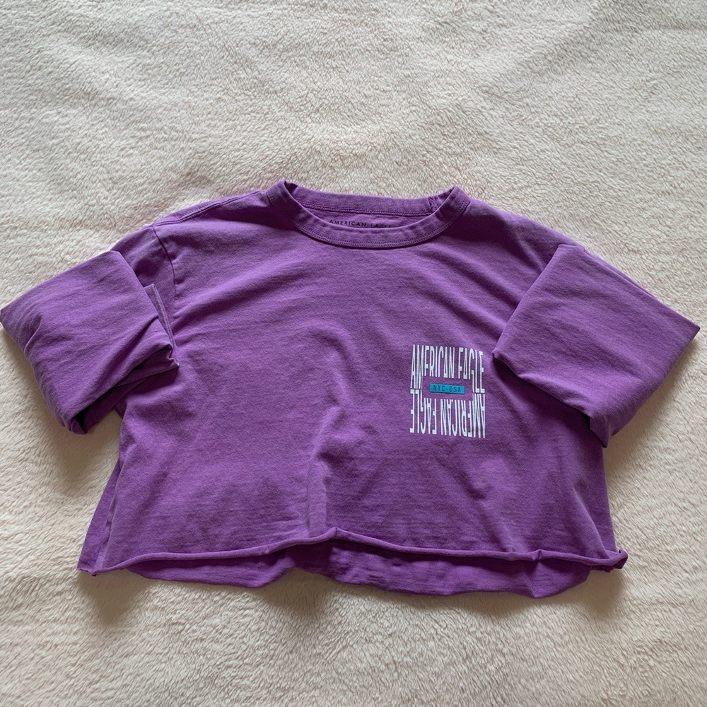 ⭐️Cropped American Eagle Long Sleeve Shirt